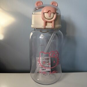 New Hello Kitty Water Bottle with Straw